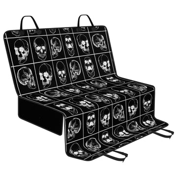 Screaming Skulls on Black Car Pet Seat Covers