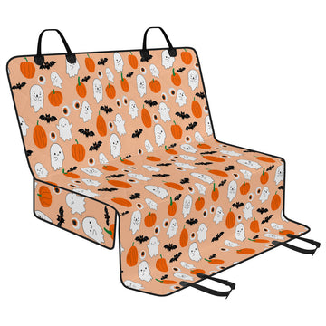 Halloween Party Aesthetic Pastel Orange Car Pet Seat Covers