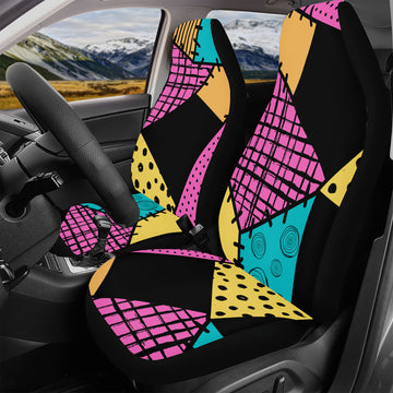 Halloween Xmas Patchwork on Back and Front Car Seat Cover